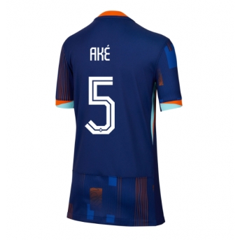 Paesi Bassi Nathan Ake #5 Maglia Gara Trasferta Repliche Europei 2024 Donna